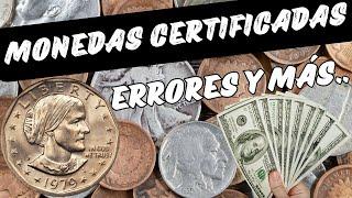 Monedas que DEBES BUSCAR con ERRORES - Me llegaron 4 Monedas Certificadas - VALIOSAS?