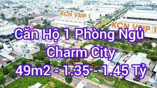 Căn 1 Phòng Ngủ 49m2 dự án Charm City Thành Phố Dĩ An Lê Phan BDS 