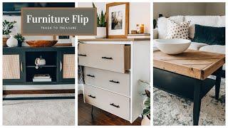 FURNITURE FLIP PROJECTS // Trash To Treasure // Flipping Facebook Marketplace and Thrifted Finds!!