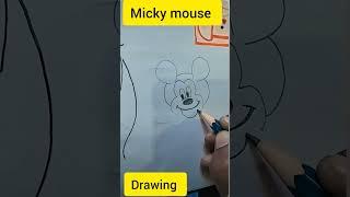 Simple Micky mouse drawing