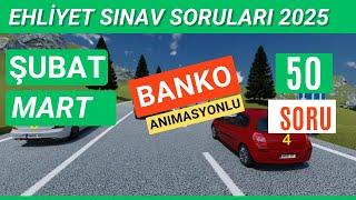 Ehliyet Sınav Soruları 2025 | Mart, Nisan Çıkmış Ehliyet Sorularını Çöz