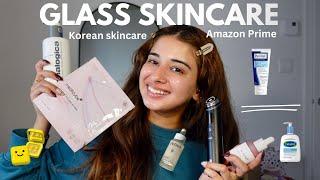 Skincare FOR GLASS SKIN | Acne Prone Skin + Korean SKIN CARE ROUTINE & AMAZON PRIME DAY Skincare!