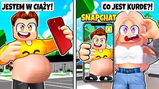 UDAJE, ŻE JESTEM W CIĄŻY na SNAPCHAT w ROBLOX!