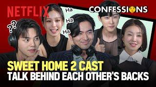 The cast of "Sweet Home S2" talking behind, and in front of, each other’s backs | Netflix [ENG CC]