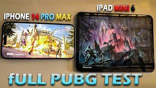 iPhone 14 Pro Max VS iPad Mini 6 PUBG Test [ Graphics ] FPS [ Speed Test ] FPS ] Bullet Registration