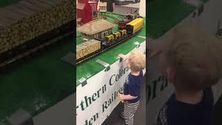 Lucky Oscar Gloor at the train show 3.6.20