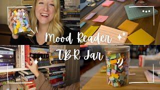 creating a mood reader TBR jar + reorganizing my books 🫙