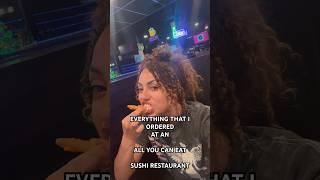 ALL YOU CAN EAT SUSHI #food #foodshorts #eat