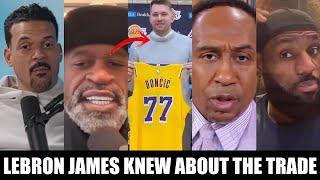 Stephen Jackson & Matt Barnes BLAST Stephen A Kendrick Perkins For Defending LeBron On Luka AD Trade