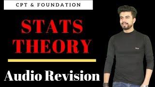 Stats Theory - Audio Revision | Revise Stats for CA Foundation & CPT in Just 15 Min