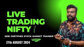 Bank Nifty50:AUGUST 27Live Options Trading today#BankNiftyTradingLive|In 2024 Learn Trading Easy Way