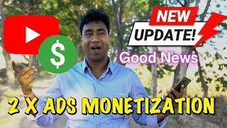 YouTube Big Ads Monetization Update : Launched New Side by Side Ads Format to Earn More in 2025