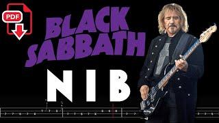 Black Sabbath – N.I.B. (Bass Tabs | Notation) @ChamisBass   #blacksabbathbass