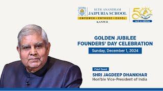 Hon'ble Vice-President of India Shri Jagdeep Dhankhar at 50th Founders' Day 2024