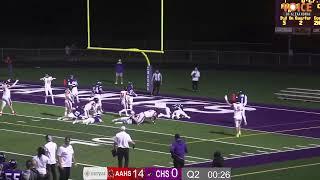 Alexandria Varsity football vs. Chaska: Brody Berg scored his second rushing touchdown of the game.