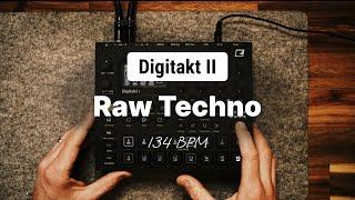 Digitakt II: Three Minutes of Raw Techno | 134 BPM | 4K | 2024