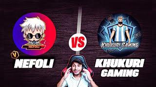 NEFOLI  vs KHUKURI GAMING  [ PC vs Mobile ] || VS WITH V BADGE PLAYER @Nefoli