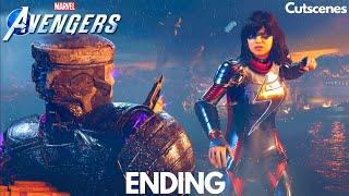 Marvel's Avengers Ending Cutscene Final Boss Fight Kamala VS MODOK