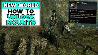 NEW WORLD How To UNLOCK MOUNTS