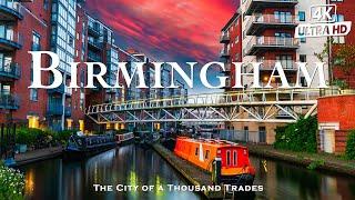 4K UHD Drone | BIRMINGHAM - Discover England Dynamic and Heritage Filled City - Travel Video 4K