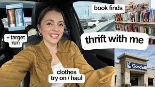 VLOG: Come thrifting with me + a Target run + clothing haul/try on