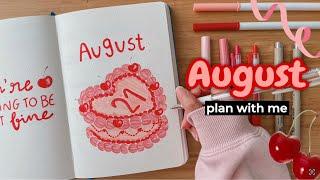 August Bullet Journal Setup • Plan with me  birthday party theme