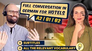 German Conversation for Hotels (A2, B1, B2)  | Phone Call, Reservation, Reception, Check-in