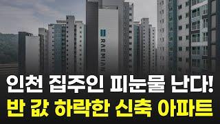 인천 아파트 피눈물 납니다.. -50% 반 값으로 하락한 신축급 아파트 (송도국제도시 청라국제도시 영종하늘도시 논현동 부동산)