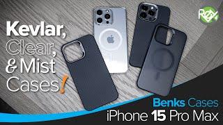 Benks Kevlar and More Cases for iPhone 15 Pro Max!