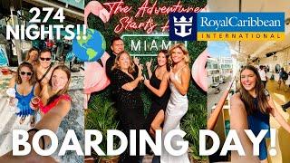 Boarding Royal Caribbean's ULTIMATE WORLD CRUISE for 274 NIGHTS!