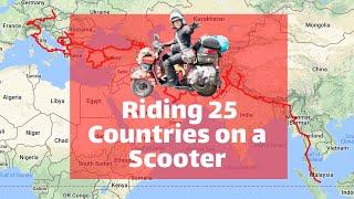 Singapore to Europe on a Scooter in 1 minute - The Wandering Wasp