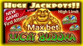 ⭐Look!! My First Attemp in the New Slot Lucky Buddha Huge Jackpot in High Limit