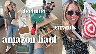 Amazon Haul, Running Errands at Target, Makeup Declutter + Organization / VLOG