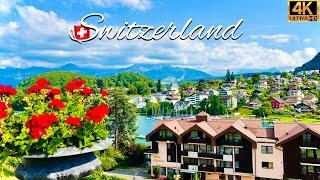 Spiez Switzerland 4K - Most Beautiful Swiss Town on the shore of Lake Thun