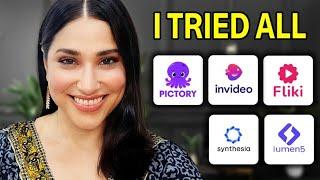 Pictory vs Invideo vs Fliki vs Synthesia vs Lumen5 | Best AI Video Generator