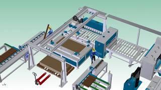 Fire Doors Auto Assembling line 防火門自動貼合生產線