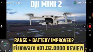 DJI MINI 2 | RANGE BATTERY COMPASS FLIGHT TEST - FIRMWARE V01.02.0000