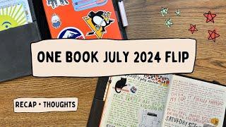 july journal flip through! 🪩// one book july 2024 recap