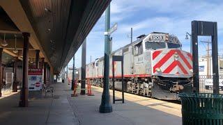 Railfanning San Mateo Caltrain Station ft Double Header 908/917 JPBX switcher at 4th & king street