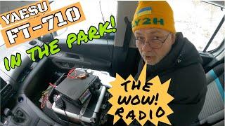 YAESU FT-710 in the park: the WOW! radio!