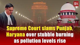 Supreme Court slams Punjab, Haryana over stubble burning as pollution levels rise