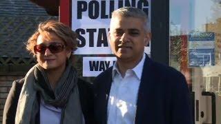 London mayoral election: Labour candidate Sadiq Khan votes