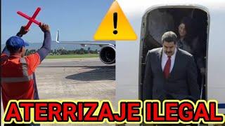 AVIÓN DE MADURO ATERRIZA SIN PERMISO Y SIN AVISAR EN CÚCUTA, COLOMBIA CON MENSAJE BOMBA