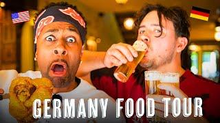 American Tries Germany's TASTIEST Local Restaurants with Germany's BEST food guide @CrispyRob