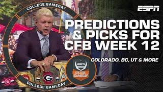  WEEK 12 GAMEDAY PICKS  Cody Rhodes calls Georgia BEST IN ALL OF FOOTBALL  | College GameDay