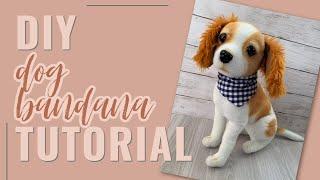 DIY Made-To-Measure Over-The-Collar Dog Bandana Tutorial