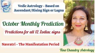 October Monthly Predictions for all 12 Zodiac Signs