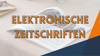 How to: Wie finde ich elektronische Zeitschriften und Zeitungen? // Universitätsbibliothek Leipzig