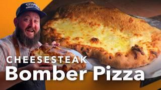 Cheesesteak Bomber Pizza | Chef Tom X All Things Barbecue