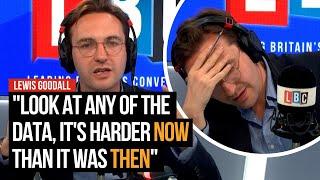 Lewis Goodall rejects LBC caller's 'boomer' views